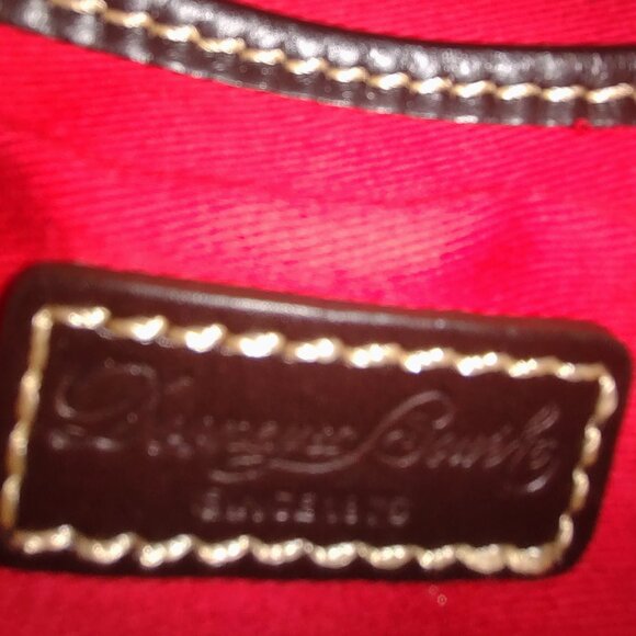 Dooney & Bourke x Disney Sketch Embossed Leather Crossbody Handbag Blue/Brown - Picture 9 of 14